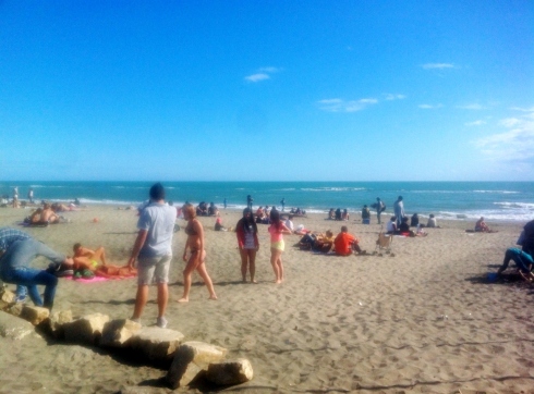 Ostia beach